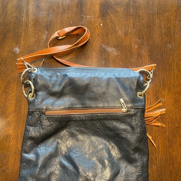 Black and brown Italian leather bag in great condition - Picture 5 of 6